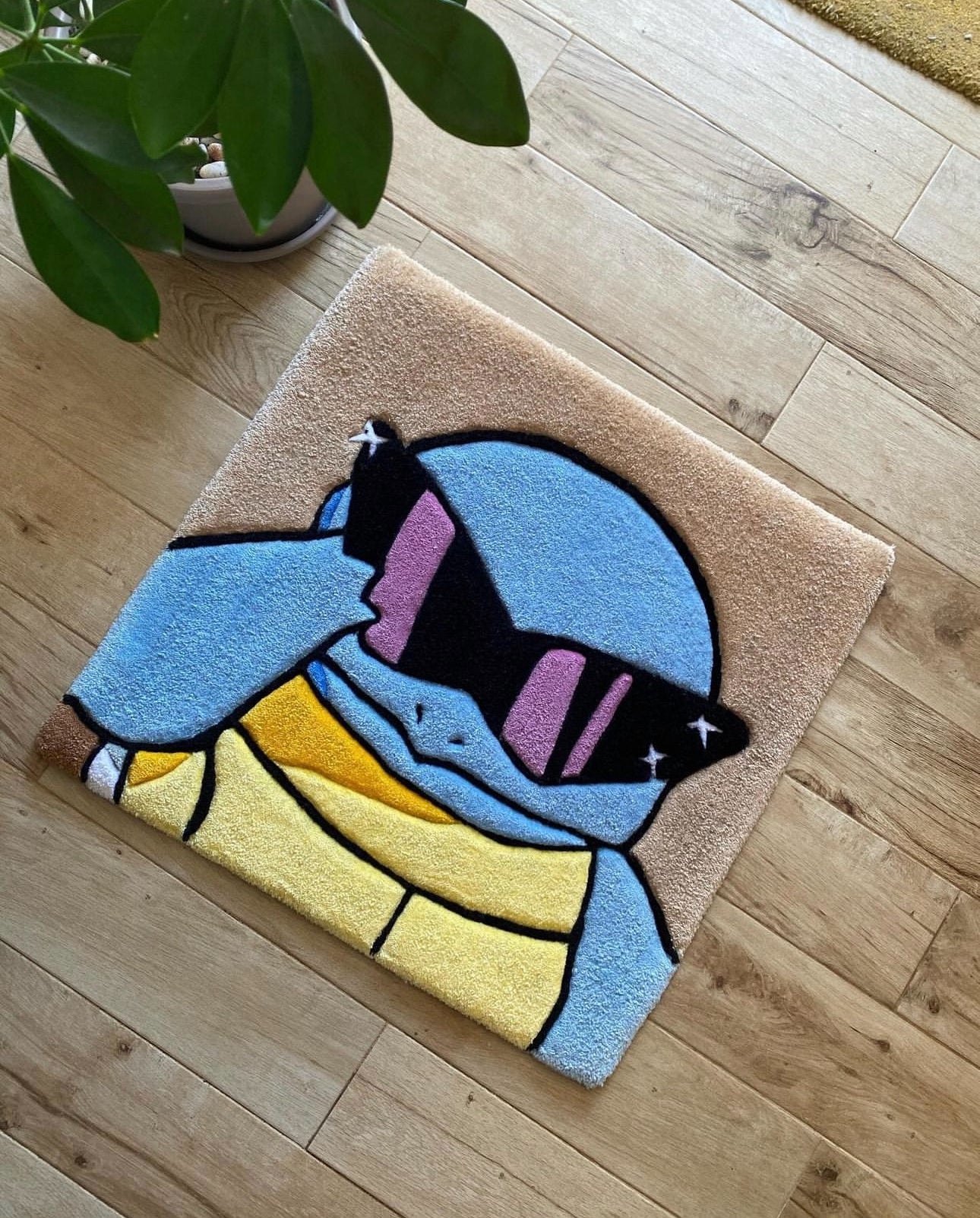 Custom Squirtle Tufted Rug