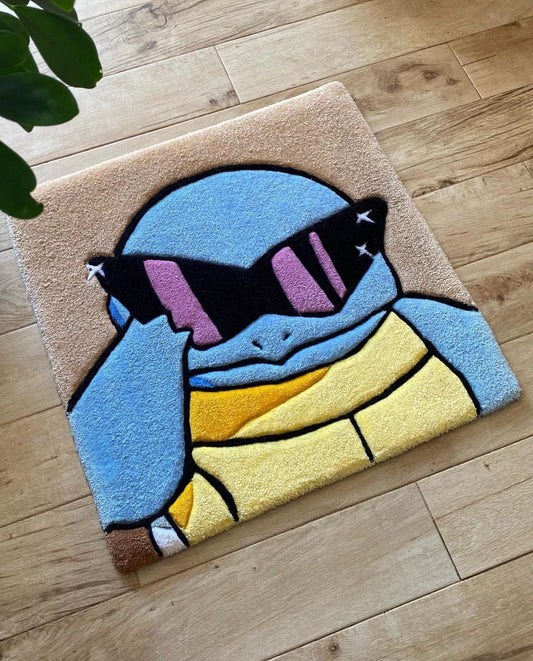 Custom Squirtle Tufted Rug