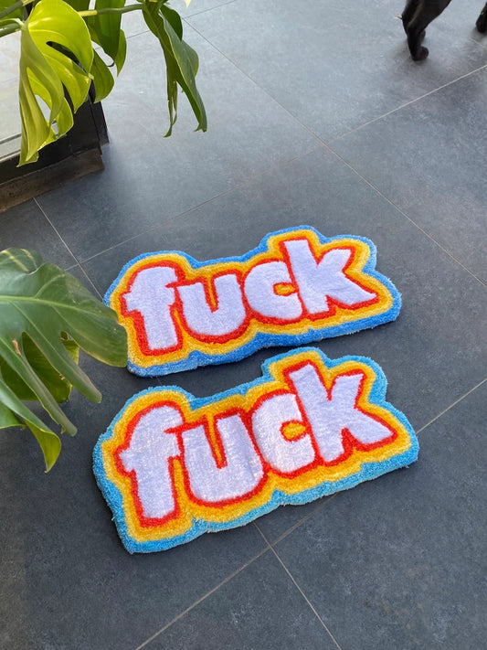 F#CK Multicolour Tufted Rug