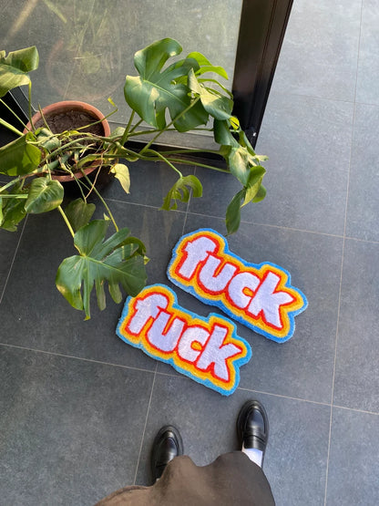 F#CK Multicolour Tufted Rug