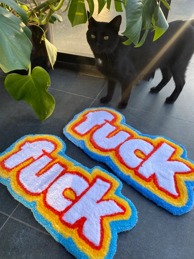 F#CK Multicolour Tufted Rug