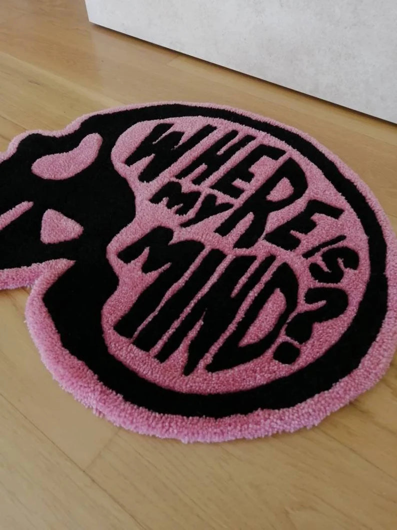 Where Is My Mind Skull Tufted Rug