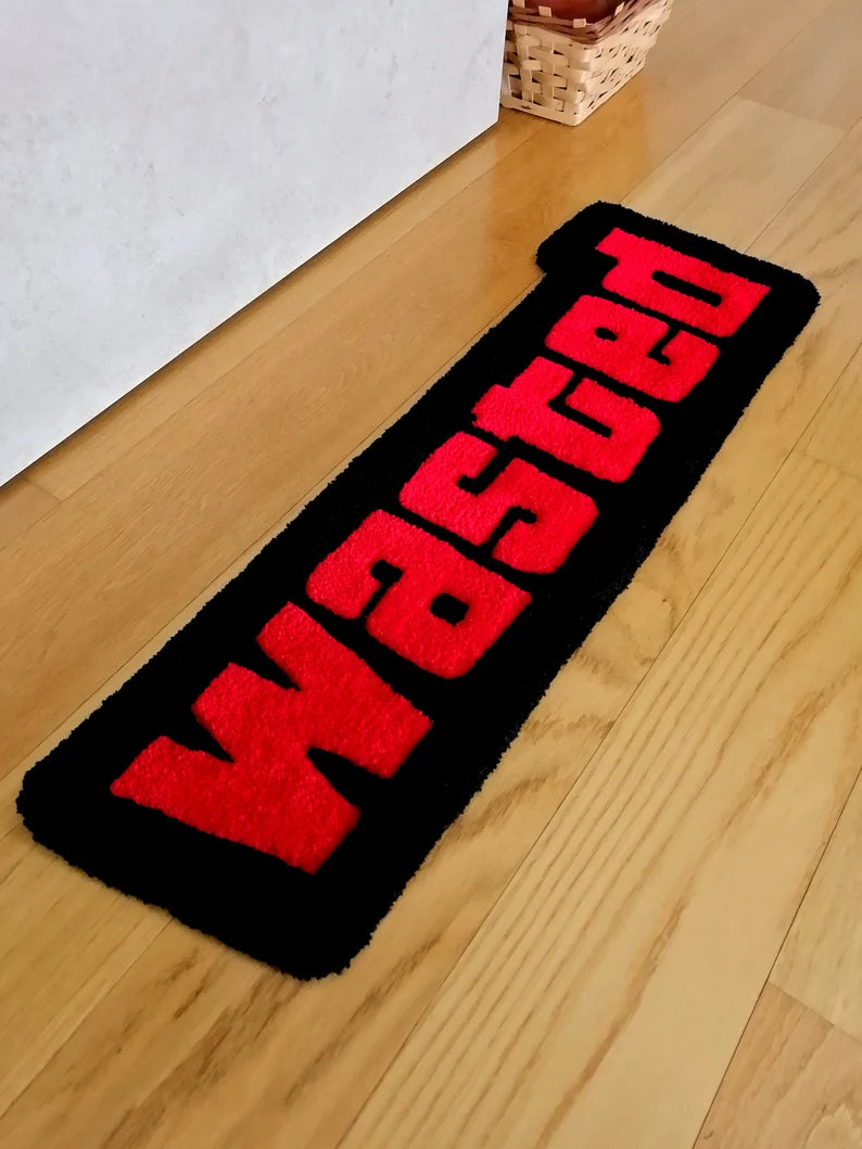 Wasted Red/Black Tufted Rug