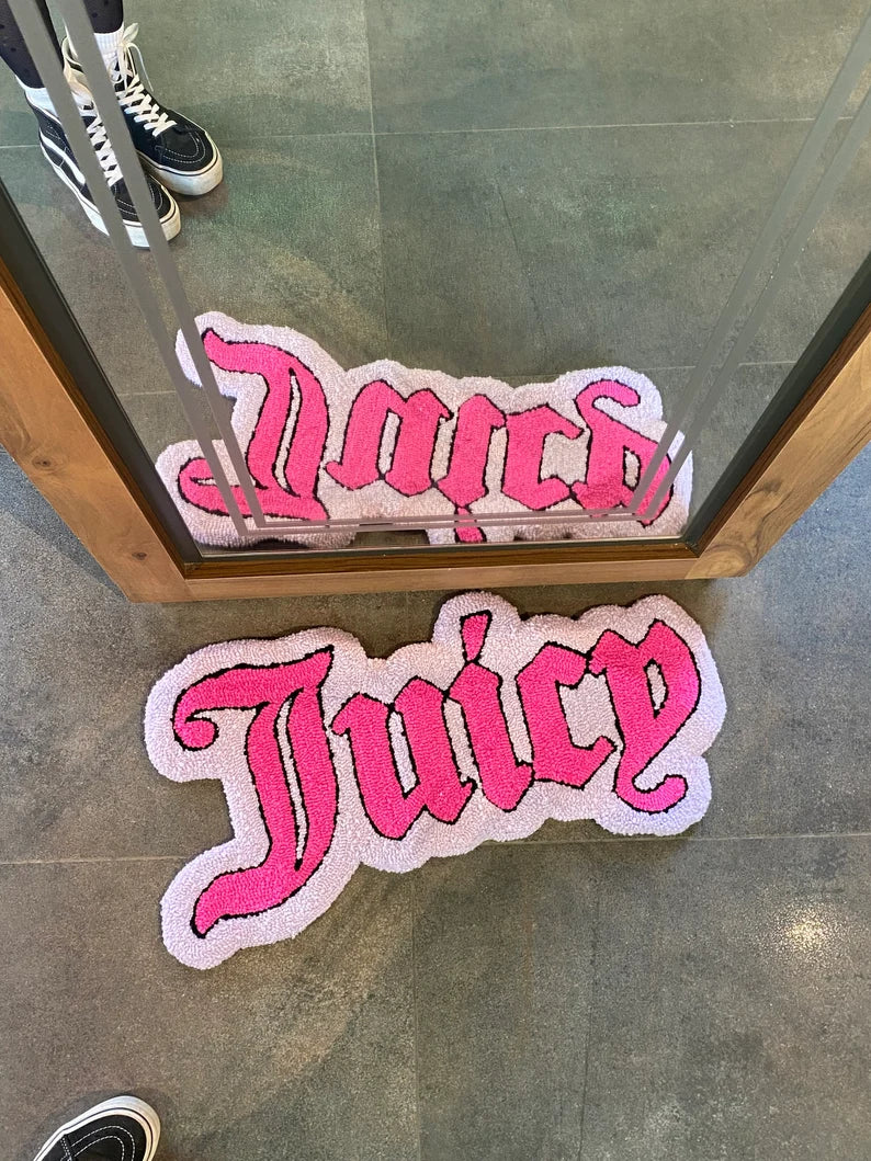 Juicy Pink Tufted Rug
