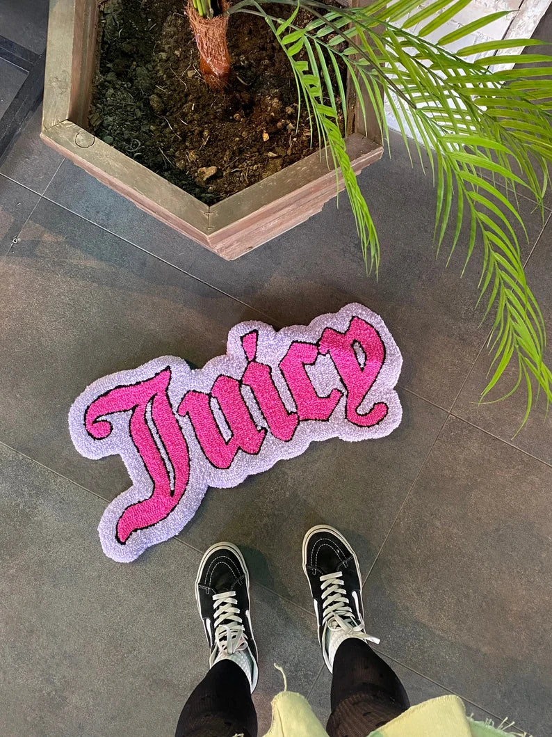 Juicy Pink Tufted Rug