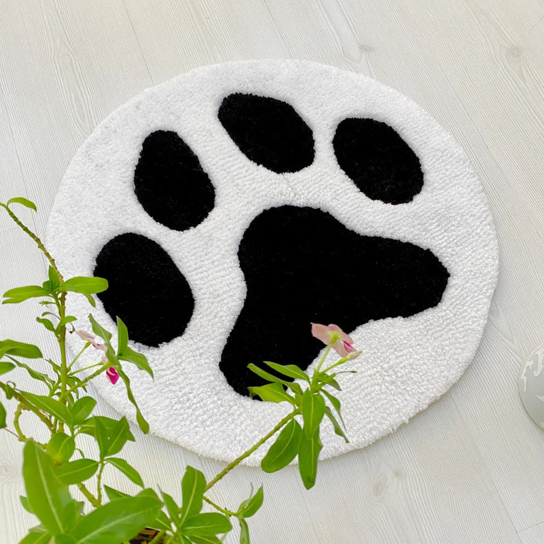 Dog Paw Tufted Rug