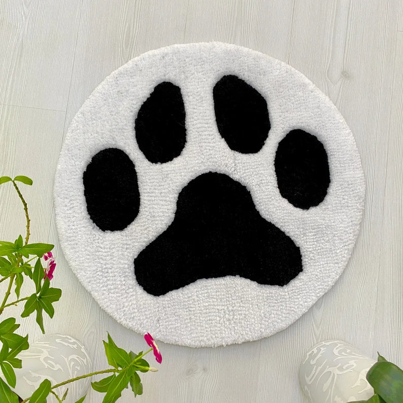 Dog Paw Tufted Rug