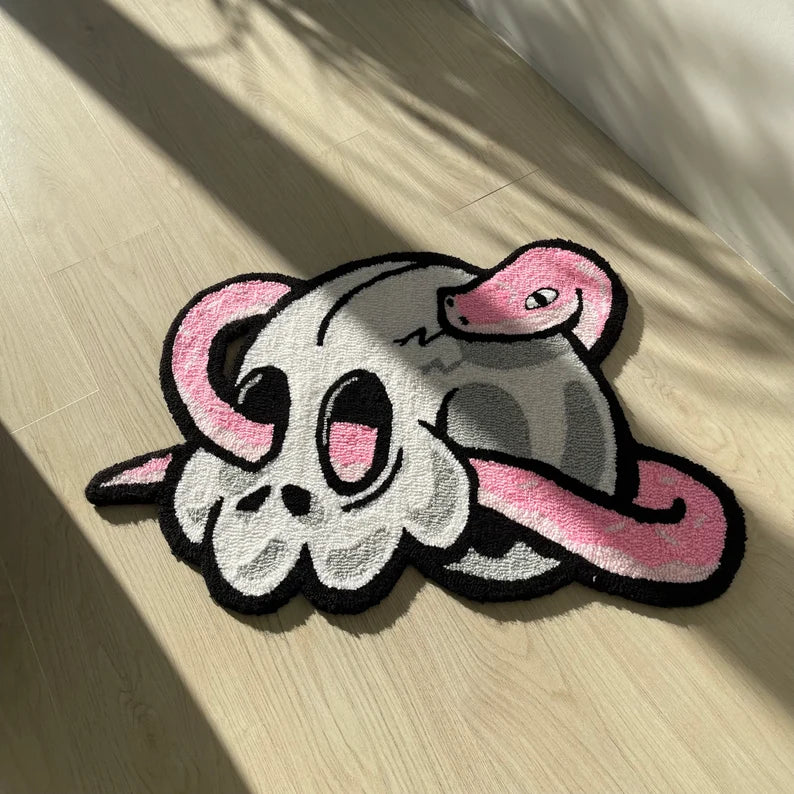 Snake Skull Tufted Rug – Tuff Tufts