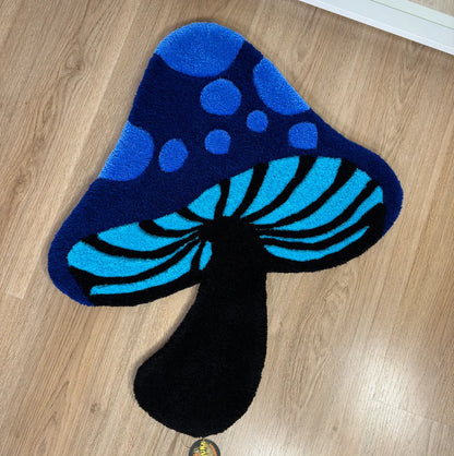 Neon Mushroom Tufted Rug