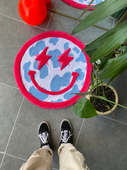 Cloudy Smiley Face Tufted Rug