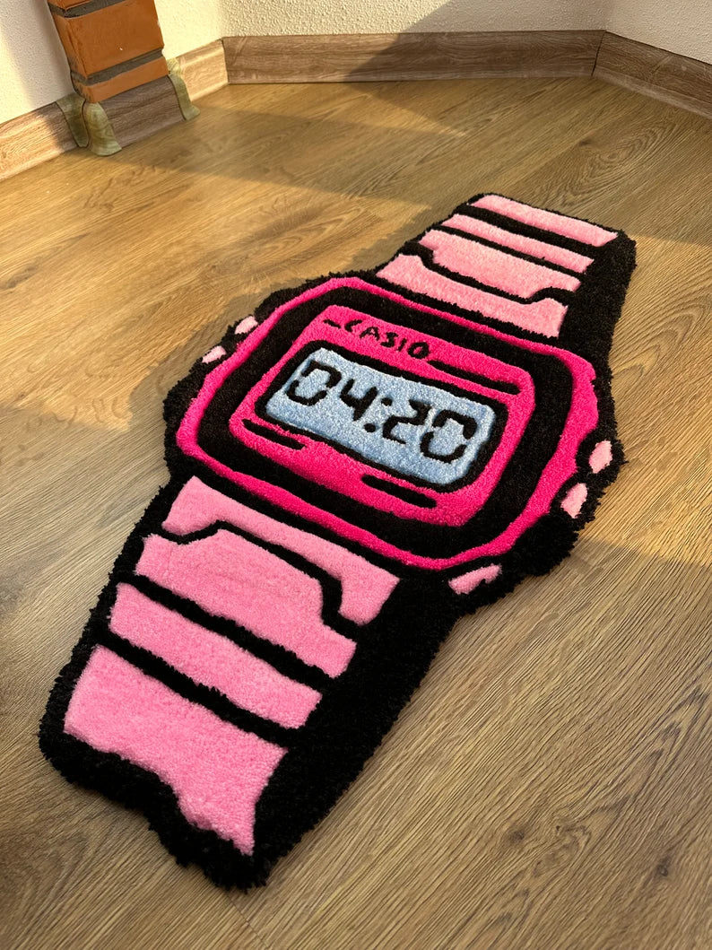 Casio Watch 420 Tufted Rug