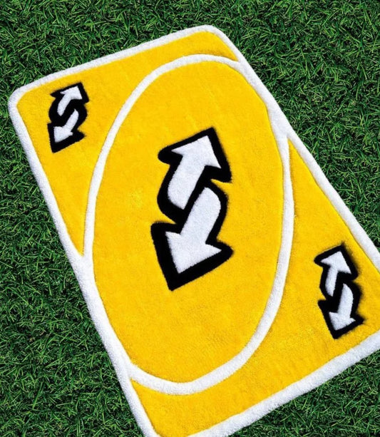 Yellow Reverse Uno Tufted Rug