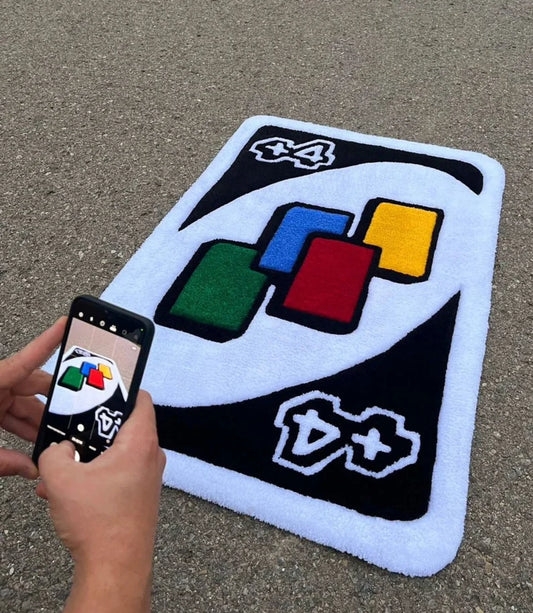 Uno Cards Tufted Rug